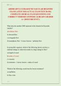 ARDMS &lpar;RVT&rpar; ULTRASOUND VASCULAR REGISTRY  EXAM LATEST 2026 ACTUAL EXAM TEST BANK&vert;  COMPLETE 450 REAL EXAM QUESTIONS AND  CORRECT VERIFIED ANSWERS&sol; ALREADY GRADED  A&plus; &lpar;MOST RECENT&excl;&excl;&rpar; 