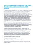 WGU C785 Biochemistry &lpar;Latest 2026 &sol; 2027&rpar; Real Exam Questions and Accurate Answers &lpar;100&percnt; Verified&rpar;