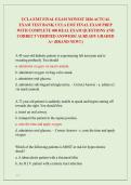 UCLA EMT FINAL EXAM NEWEST 2026 ACTUAL  EXAM TEST BANK&vert; UCLA EMT FINAL EXAM PREP  WITH COMPLETE 400 REAL EXAM QUESTIONS AND  CORRECT VERIFIED ANSWERS&sol; ALREADY GRADED  A&plus; &lpar;BRAND NEW&excl;&excl;&rpar; 