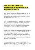 WGU D390 TASK ONE ACTUAL EXAMINATION 2026 QUESTIONS WITH SOLUTIONS GRADED A&plus;
