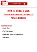Biology D152 Module 1 Exam &lpar;2026&sol;2027&rpar; &sol; Biology &sol; Portage Learning &lpar;PDF&rpar;
