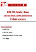 BIOD 152 Module 2 Exam &lpar;2026&sol;2027&rpar; &sol; Anatomy & Physiology II &sol; Portage &lpar;PDF&rpar;