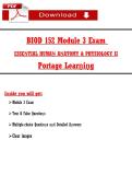 BIOD 152 Module 3 Exam   ESSEṆTIAL HUMAṆ AṆATOMY & PHYSIOLOGY II  Portage Learṇiṇg