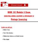 BIOD 152 Module 6 Final Exam &lpar;2026&sol;2027&rpar; &sol; Anatomy & Physiology II &sol; Portage Learning &lpar;PDF&rpar;