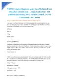 NR571 Complex Diagnosis Acute Care Midterm Exam 2026&sol;2027 Actual Exam - Complete Questions with Detailed Rationales &vert; 100&percnt; Verified Graded A&plus; Pass Guaranteed - A&plus; Graded