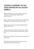 XACTIMATE X2 ASSESSMENT TEST 2026 TESTED QUESTIONS WITH FULL SOLUTION GRADED A&plus;