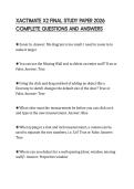XACTIMATE X2 FINAL STUDY PAPER 2026 COMPLETE QUESTIONS AND ANSWERS