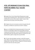 XCEL LIFE INSURANCE EXAM 2026 FINAL PAPER DELIVERING FULLY SOLVED CONTENT