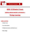 BIOD 152 Ṃodule 2 Exaṃ   ESSENTIAL HUṂAN ANATOṂY & PHYSIOLOGY II  Portage Learning