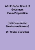 ACHE SoCal Board of Governors Exam 2026 PDF &ndash; FACHE Study Guide & Prep