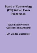 Board of Cosmetology PSI Written Exam PDF &ndash; Study Guide & Practice Questions