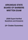 Arkansas State Board of Barbers Written Exam PDF &ndash; Study Guide & Practice Questions