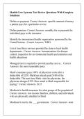 Health Care Systems Test Review Questions With Complete Solutions 