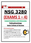 NSG 3280 Exams 1&ndash;4 Pathophysiology Tested Questions &lpar;2026&sol;2027&rpar; PDF &vert; Nursing &vert; Galen College