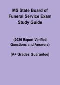 Mississippi State Board of Funeral Service Exam PDF &ndash; Study Guide & Prep