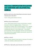 WGU D002 CERTIFICATION EVALUATION  2026 QUESTIONS AND SOLUTIONS FULL  SCORE A&plus; 