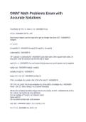 GMAT Math Problems Exam with Accurate Solutions