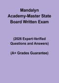 Mandalyn Academy Master State Board Written Exam PDF &ndash; Study Guide & Prep