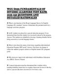 WGU D115 ADVANCED PATHOPHYSIOLOGY  OA CERTIFICATION EVALUATION TEST 2026  COMPLETE QUESTIONS AND ANSWERS 100  PERCENT CORRECT