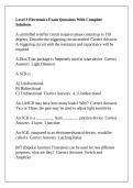 Level 3 Electronics Exam Questions With Complete Solutions