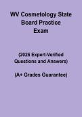 WV Cosmetology State Board Practice PDF &ndash; Study Guide & Questions