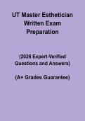 Utah Master Esthetician Written Exam PDF &ndash; Study Guide & Prep