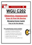 WGU C202 Objective Assessment &lpar;PDF&rpar; &vert; &lbrack;2026&rsqb; Exam Questions &vert; OA Review