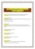 CCHP Verified Questions and Answers 2026&sol;2027 &ndash; Certified Correctional Health Professional A&plus; Grade Preparation&vert;CCHP &mdash; Certified Correctional Health Professional