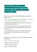 WGU D431 OA PRE ASSESSMENT  COMPREHENSIVE EXAM 2026 FULL  QUESTIONS AND CORRECT ANSWERS  ALREADY PASSED