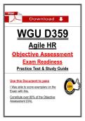 WGU D359 Agile HR OA &lpar;PDF&rpar; &vert; &lbrack;2026&rsqb; Exam Questions &vert; Study Guide