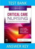 Complete Test Bank for Critical Care Nursing&colon; Diagnosis and Management &ndash; 10th Edition by Linda D&period; Urden&comma; Kathleen M&period; Stacy & Mary E&period; Lough &vert; All Chapters &vert; Verified Questions & Answers &lpar;2026&rpar;