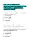 WGU D488 OA CYBERSECURITY  ARCHITECTURE AND ENGINEERING FINAL  STUDY GUIDE 2026 QUESTIONS WITH  ANSWERS GRADED A&plus; 