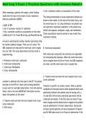 Med Surg 3 Exam 2 Practice Questions with Answers Rated A
