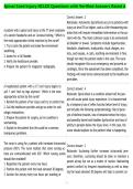 Spinal Cord Injury NCLEX Questions with Verified Answers Rated A