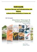TEST BANK For Nutrition Therapy and Pathophysiology&comma; 4th Edition by Nelms ISBN&colon; 9780357041710&comma; All 25 Chapters Covered&comma; Verified Latest Edition