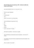 HNF 150 Michigan State University Exam 3 2025 &ndash; Nutrition & Health Study Guide & Lecture Summary