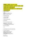 NBME CBSE Actual Exam 2026&sol;2027&colon; Comprehensive Questions & Verified Answers &ndash; Complete Medical Board Prep &lpar;Step 1&sol;2&comma; Med School Shelf&rpar; &ndash; Graded A&plus;