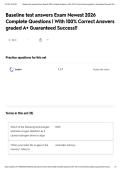 Baseline test answers Exam Newest 2026 Complete Questions &vert; With 100&percnt; Correct Answers graded A&plus; Guaranteed Success&excl;&excl;