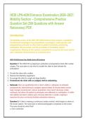NSG 233 HESI Final Exam Review 2026&colon; Medical-Surgical Nursing II &ndash; 200 High-Yield Practice Questions with Rationales&sol;PDF&period;
