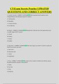 CT-Exam Secrets Practice UPDATED  QUESTIONS AND CORRECT ANSWERS