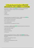 CT-Exam Secrets Practice UPDATED  QUESTIONS AND CORRECT ANSWERS