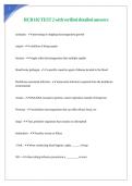 HCB 102 TEST 2 with verified detailed answers