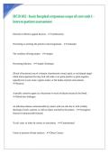HCB 102 - basic hospital corpsman scope of care unit 1 - intro to patient assessment questions with answers 