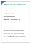 HCB 102 Unit 1 questions with accurate detailed solutions