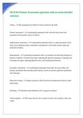 HCB 102 Patient Assessment questions with accurate detailed solutions
