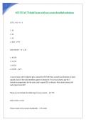 ATI TEAS 7 Math Exam with accurate detailed solutions