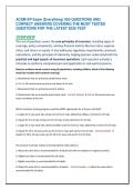 ACSM EP Exam &lpar;Everything&rpar; 850 QUESTIONS AND  CORRECT ANSWERS COVERING THE MOST TESTED  QUESTIONS FOR THE LATEST 2026 TEST 