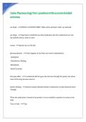 Galen Pharmacology Test 1 questions with accurate detailed solutions