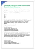Pharmacology Midterm &lpar;Unit 1-6&rpar; Galen College of Nursing Exam with verified detailed answers