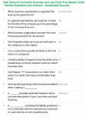 Utah General Contractor Business and Law Exam Prep Master Guide - Verified Questions and Answers - Guaranteed Success